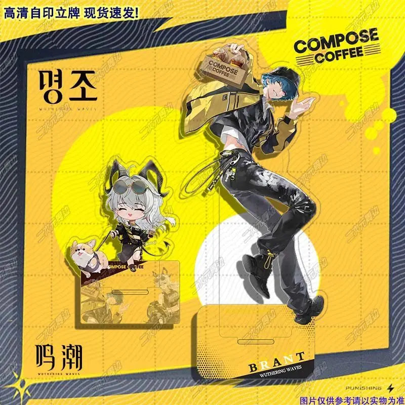 Zani Brant Acrylic Stand Wuthering Waves Anime Model Plate Desk Decor Standing Sign Figures Christmas Gifts