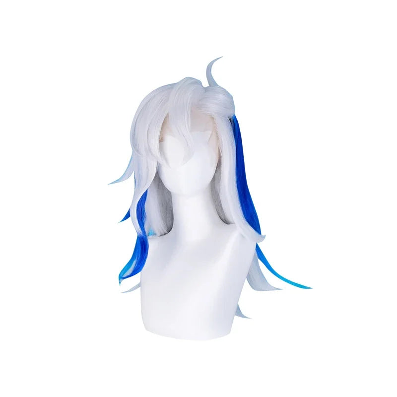 A2025 New IN STOCK Neuvillette Game Genshin Impact DokiDoki Hair Cosplay Fontaine Free Lace Wig Cap Men ★ HAxiba.
