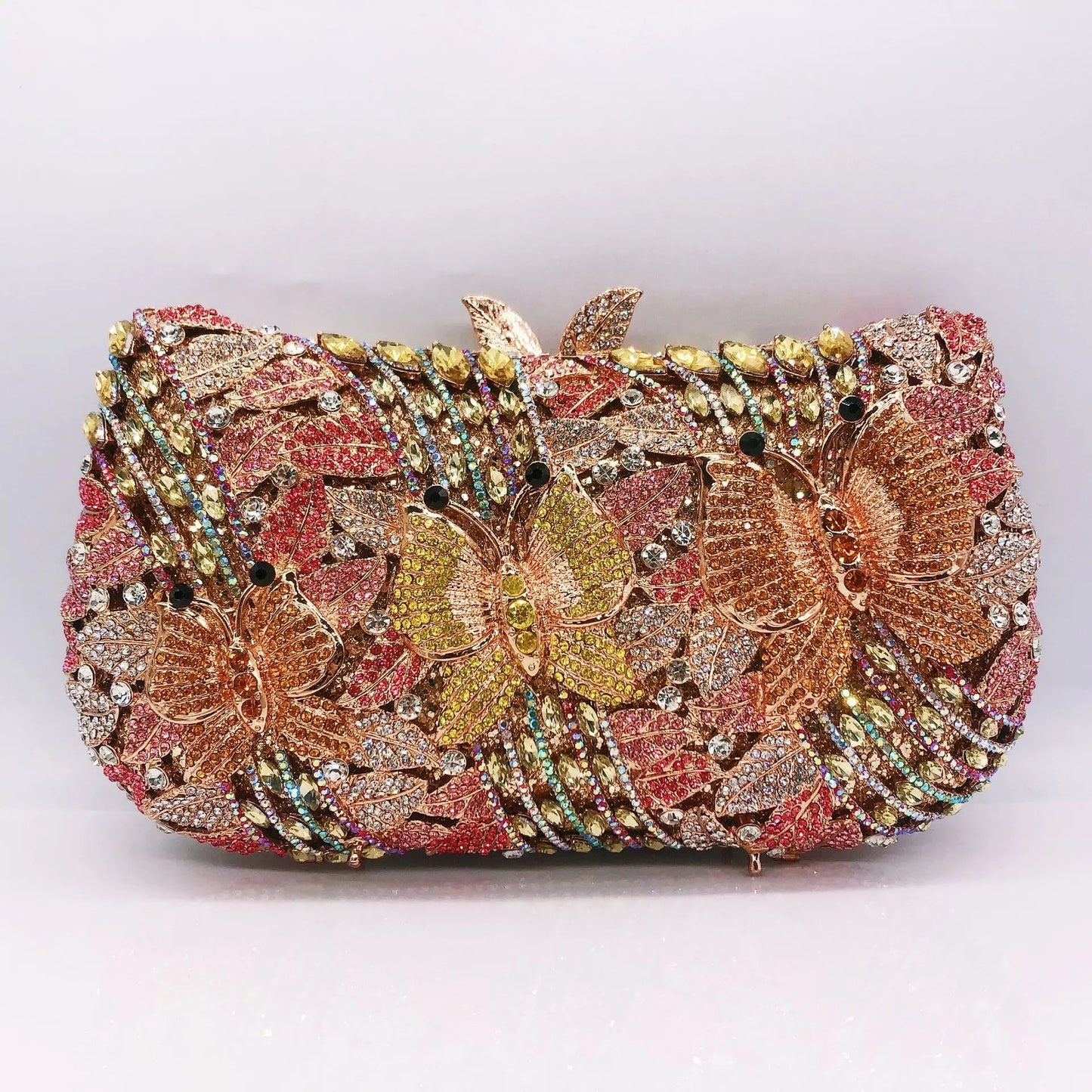 Hollow Out Women Evening Bag Gold Crystal Banquet Handbag Luxury Diamond Clutch Purse Wedding Bride Bags Elegant Dinner Bag