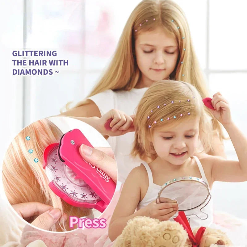 DIY Hair Salon Toys,Electric Magic Automatic Hair Braiding Machine for Girls,Kids Hair Styling tool for Christmas & Birthday