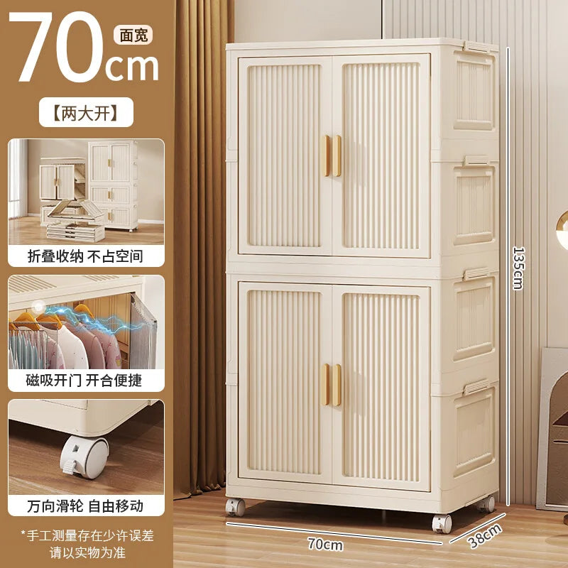 Wardrobe Clothes Closet Bedroom Furniture Storage Cabinet Foldable Wardrobe Plastic Cabinet Armario De Ropa Storage Cabinet