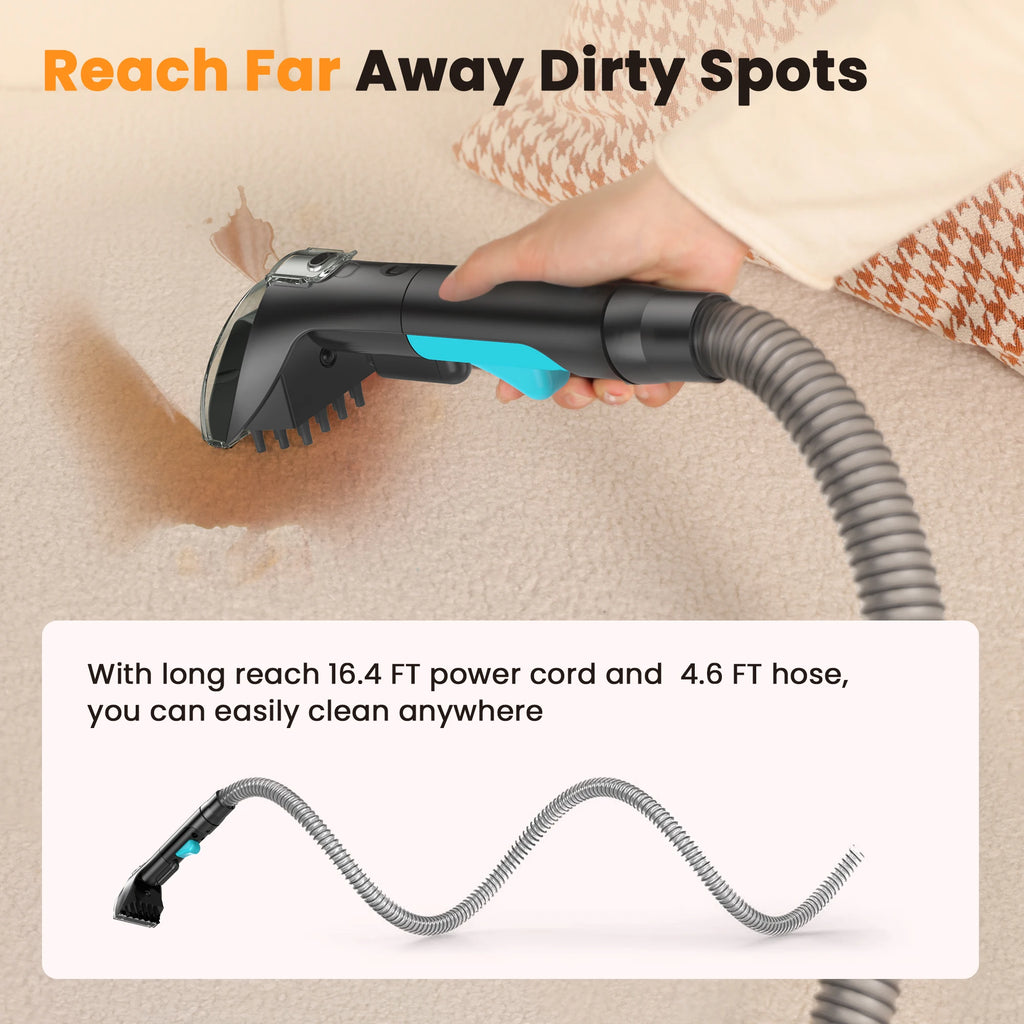 Wnkim C5 16500Pa Carpet Cleaning Machine, with Dual Tank System