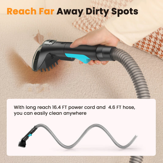 Wnkim C5 16500Pa Carpet Cleaning Machine, with Dual Tank System