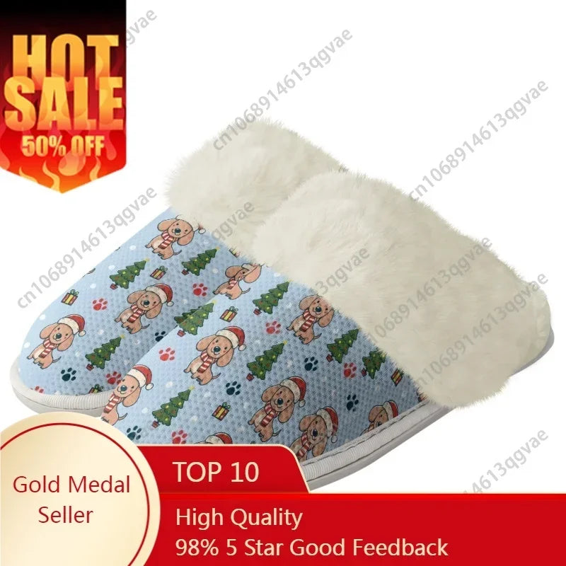 2025 Christmas Desserts Plush Slippers Keep Warm Shoes Mens Womens Home Cotton Bedroom Custom Thermal Lightweight Slipper DIY