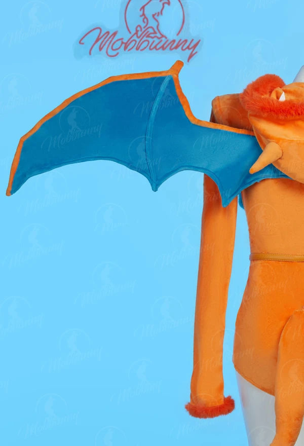 MOBBUNNY PM Derivative Sexy Lingerie Plush Homewear Fluffy Bodycon Romper Hooded Bodysuit with Wings Tail