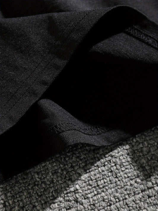 Men's Crew Neck "With This Great Body Who Needs Hair" Graphic Tee - Casual Polyester Knit T-Shirt with Slight Stretch