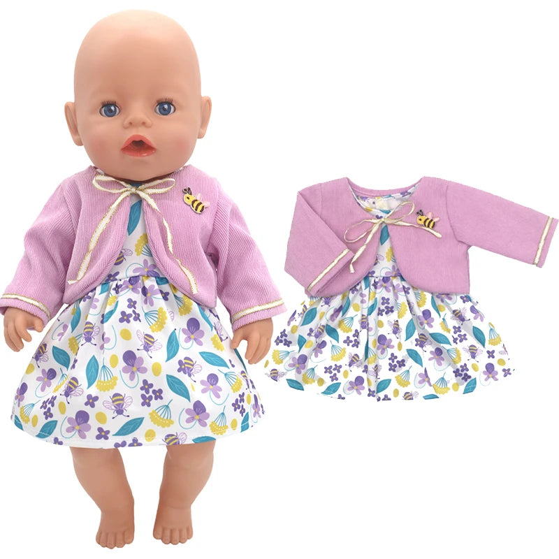 40 Cm Baby Doll Clothes Pants Set for 17 Inch Reborn Doll Out Clothing Toys Outwear Accessories
