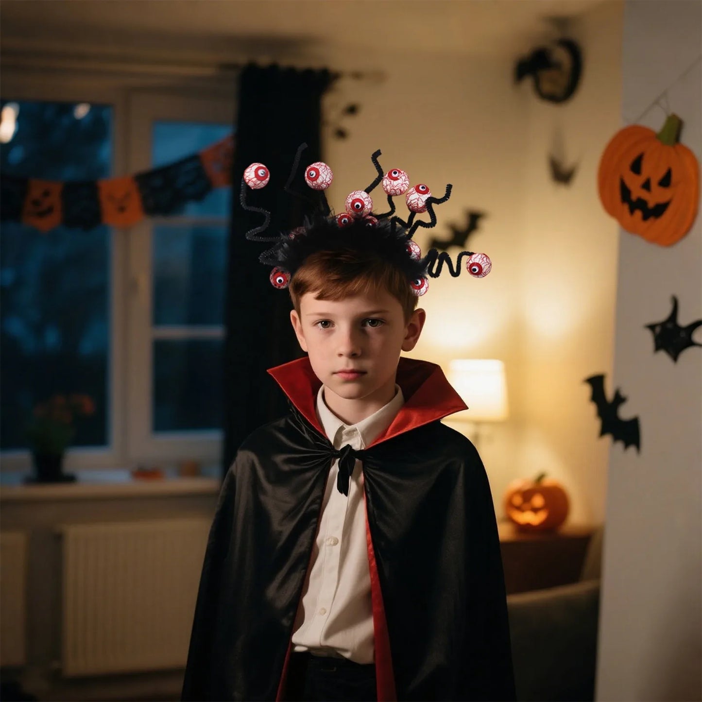 Halloween Eyeball Headband Creepy Party Hair Accessory Gothic Festival Costume Prop Spooky Hair Clip Horror Cosplay Decoration