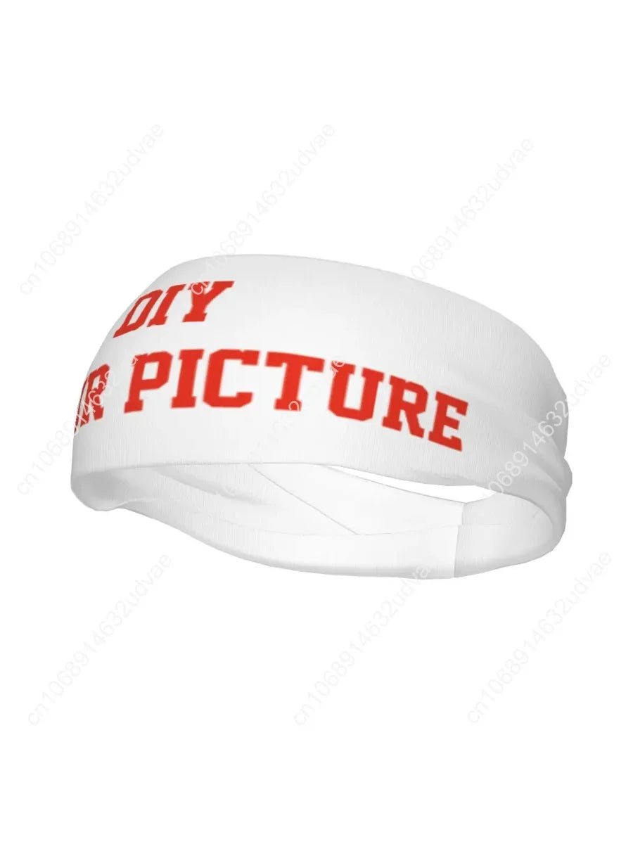 DIY Your Picture Sports Headband Headwrap Customized Hair Band Cycling Sport Sweatband Sports Safety for Women
