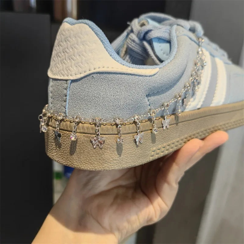 Bling Star Butterfly Heel Decor Adjustable Luxury Zirconia Shoe Chain for all kinds of Shoes and Boots is the Perfect Gift