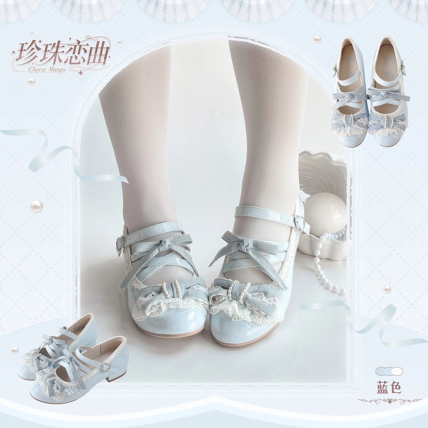 Original Lolita Style Pink Mary Jane Shoes Autumn New 2025 Japanese Girls Sweet Elegant Bow Low Heels Y2k Tea Party Pumps 2025