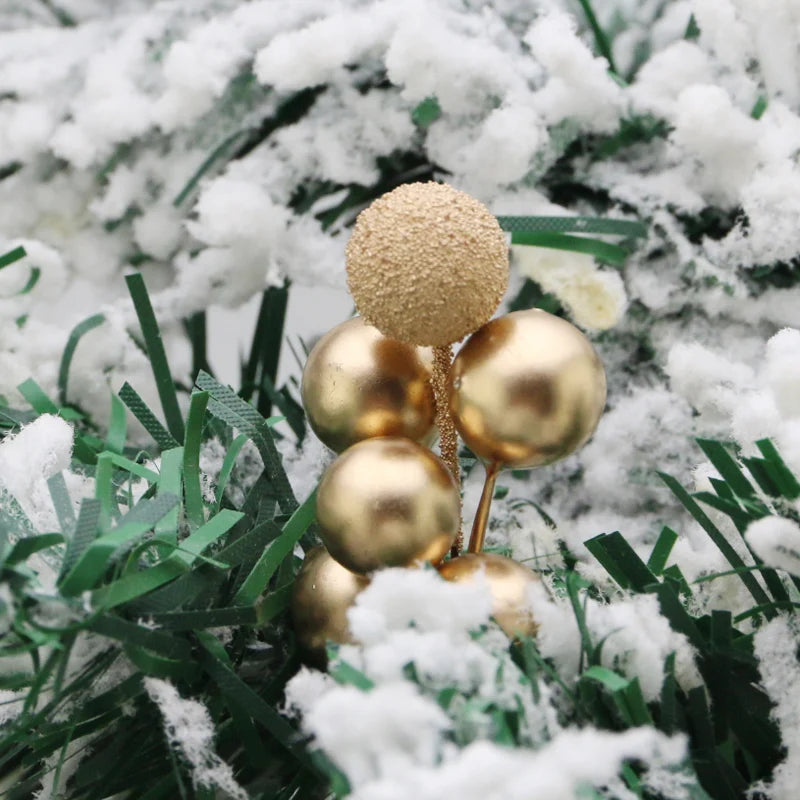 (10 Pcs/pack) 10cm Christmas Tree Berry Decoration Artificial Bayberry Wreath Bouquet Holiday Decoration Home DIY