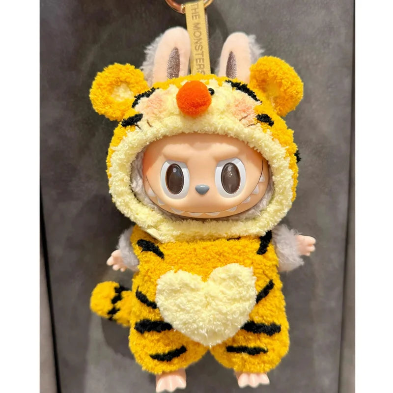 Disney Labubu Only clothes Baby Dressed For Archangel Zimomo Goof Bruto Donald Duck Clothes Vinyl Suit Sitting Doll Clothes Gift