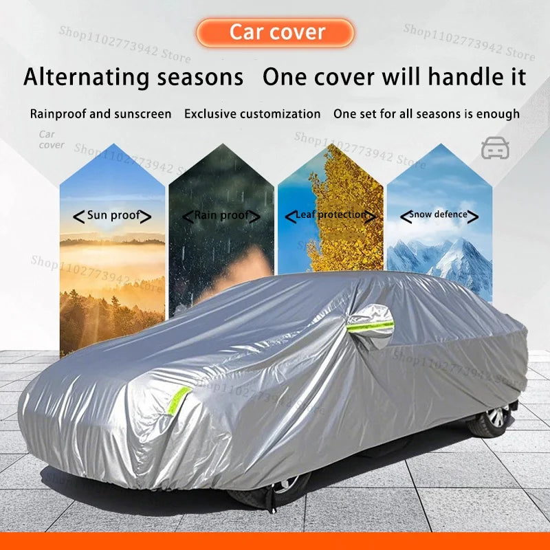 For Mercedes Benz EQA 260 Car Cover Full Covers with Reflective Strip Dustproof UV Scratch-Resistant Sunscreen Protective cover