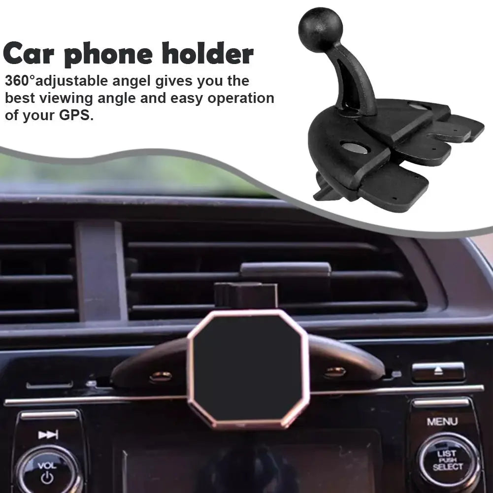 Ball Head Car CD Slot Phone Holder Base Universal Car CD Slot Clip Mount For Mobile Cellphone Holder Car GPS Bracket