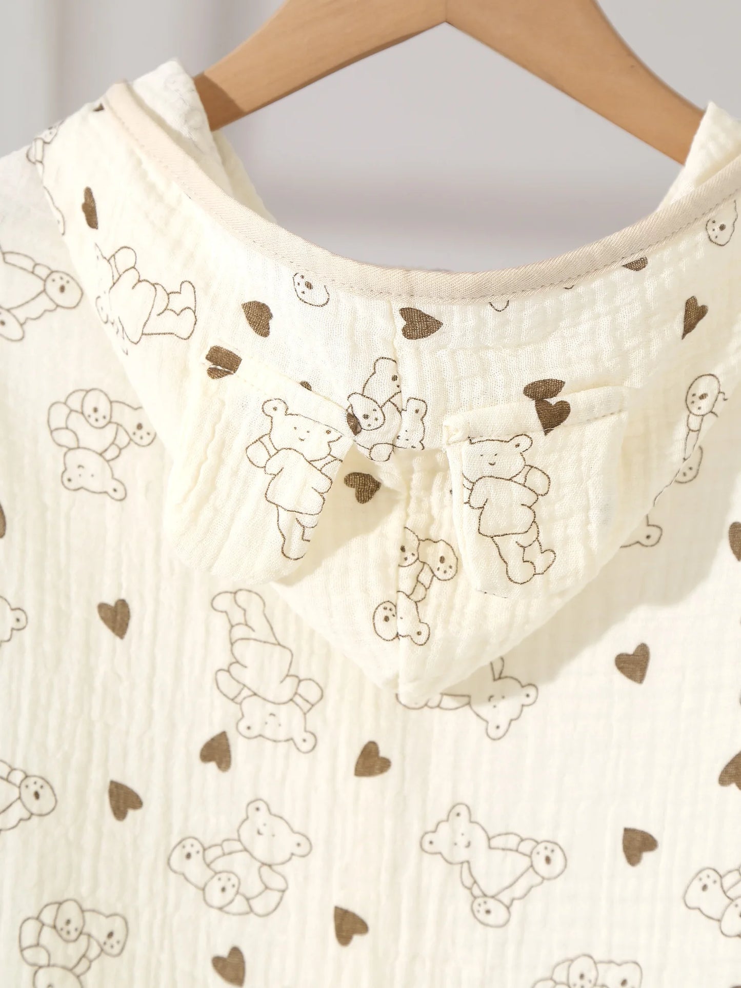 Infant Cute Printed Soft Bath Towel Hooded Cape Bathrobe Baby Swaddle Blanket Bathroom Beach Pool Cloak Summer Sunscreen Shawl