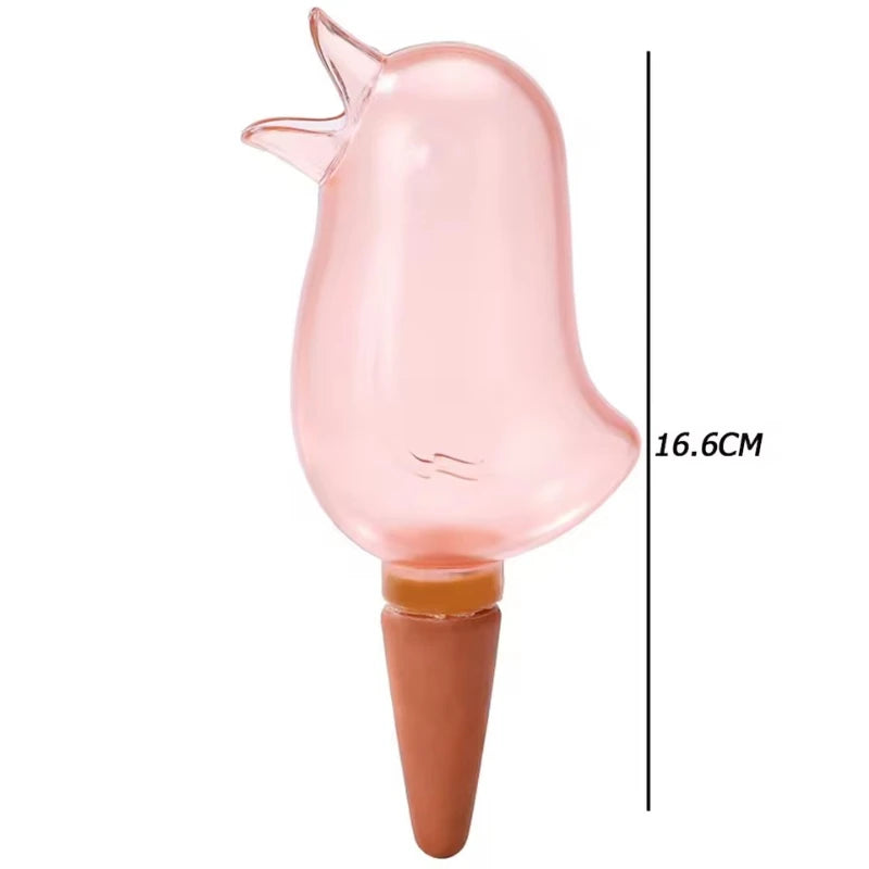 High Quality Automatic Flower Waterer Plant Waterer Self Watering Water Balloon Bird Shaped Hand Blown Plastic Water Balloon