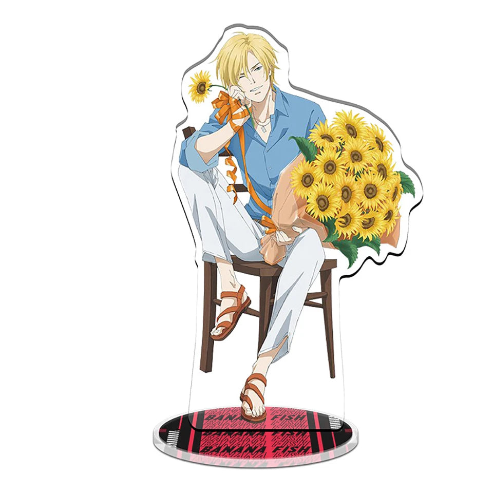 Japanese Anime Stand Acrylic Figure Children's Collection Creative Humanoid Desktop Ornaments Christmas Exquisite Gifts Fun Toys