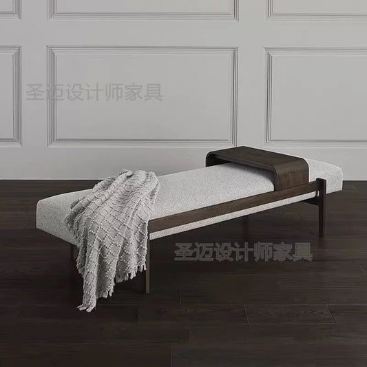 Cute Wooden Foot Stool Pouf Salon Nordic Bench Seat Space Saving Designer Hotel Step Stool Luxury Muebles Living Room Decoration