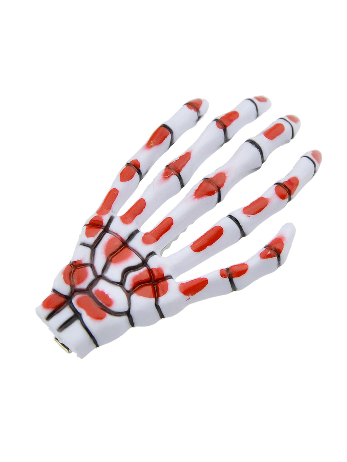 Gothic Halloween White Skeleton Hand Bone Hair Clips Hairpins Cosplay