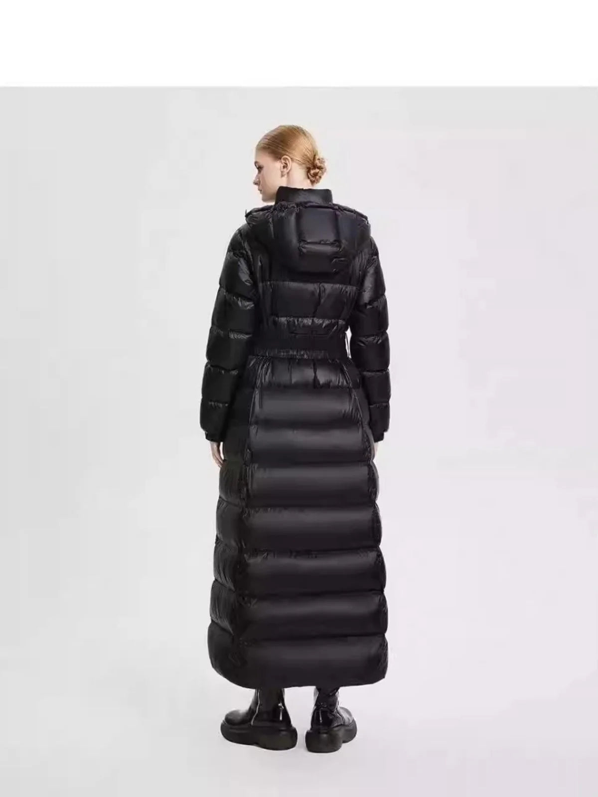 Lang Home Design Winter New Sle Thiened Long White Goose down Jaet Bla Outerwear Top Women's Faion Premium down Coat