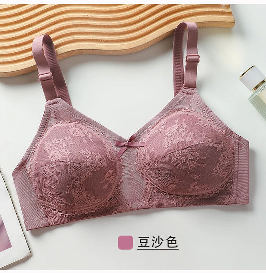 Yenlice Big Size Bras For Women Bralette C cup 4 Colors New Lace Bra Wireless Push Up Underwear Sexy Lingerie Soft Thin Bras
