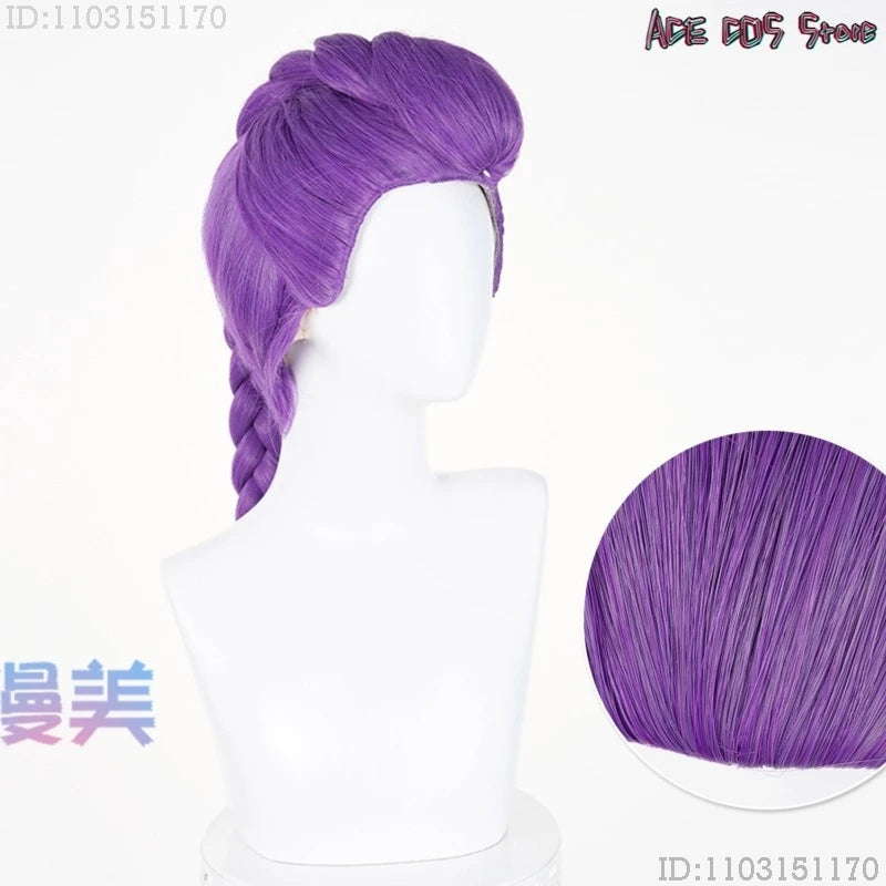 HUNTRIX = K-Pop Mira Rumi Zoey Demon Hunters Cosplay Wigs Halloween Girl Group Cosplay Hair Braid Outfit Women disfraz mujer