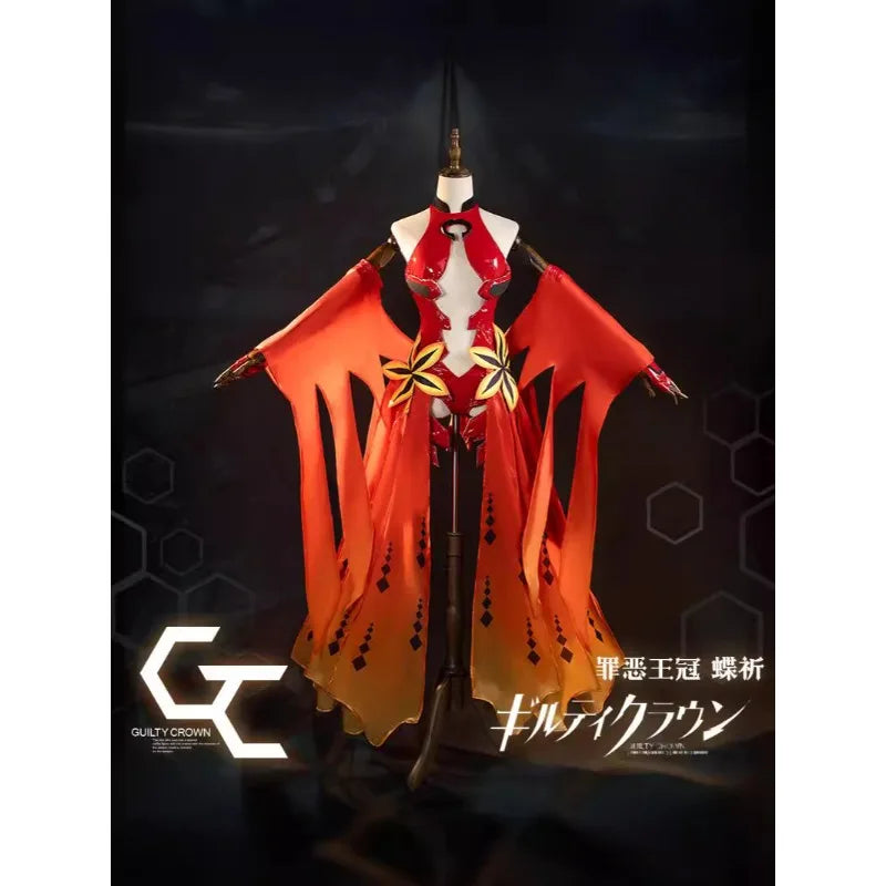 Anime Roleplay AGCOS Guilty Crown Yuzuriha Inori Cosplay Costume Woman ギルティクラウン Christmas Uniform Clothes Cosplay Halloween Suit