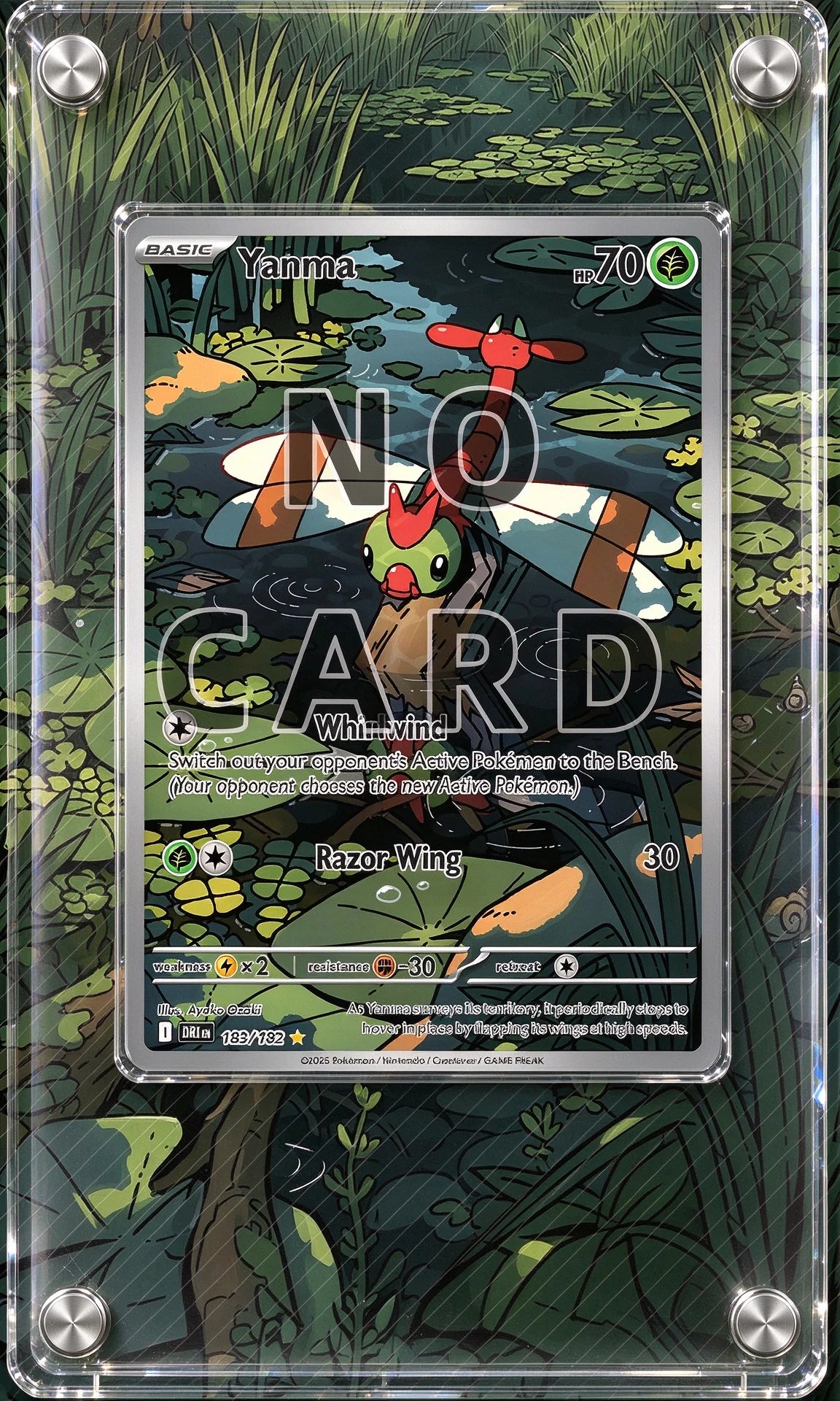 High-definition Acrylic Anime Battle Card Display Frame PTCG Card Collector Gift Desktop Ornament