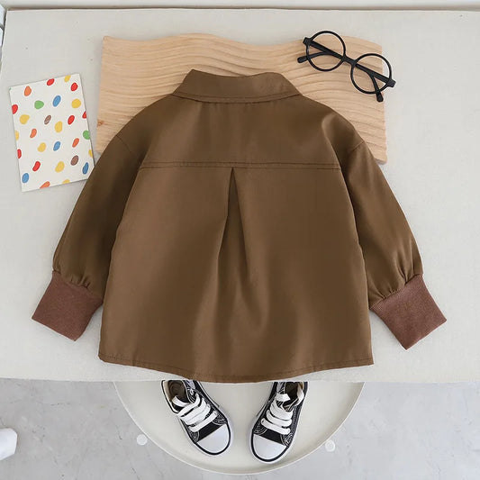 Childrens Sets 2024 Spring Autumn Baby Boy Clothes 1 To 5 Yeras Solid Color Shirts + T-shirts + Pants Suit for Kids Boys Outfits