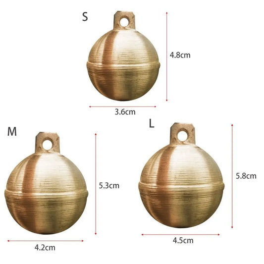 Antirust For Pet Animal Pendant Pet Pendants Pure Copper DIY Christmas Decorations Copper Bell Dog Bell Bronze Bell Round Bell