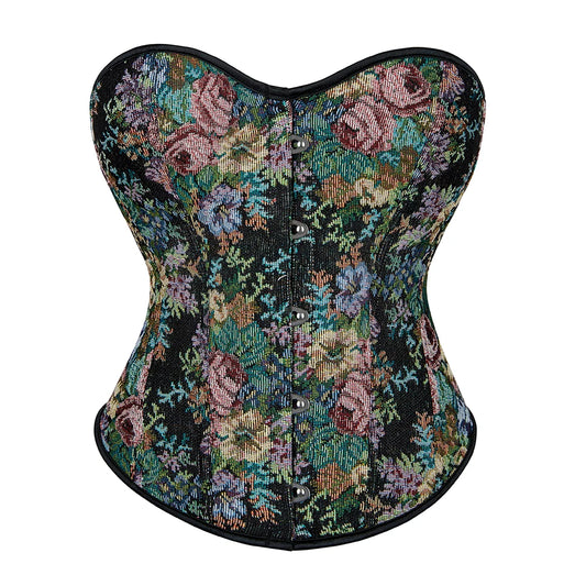 Corsets Top Sexy Women Bustier Overbust Floral Monet Oil Painting Lingerie Vintage Plus Size Korset Shapers