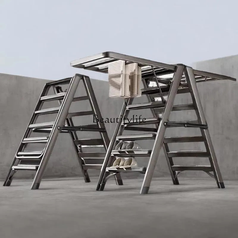 Modern Adjusable Clothes Hanger Mulifunction Pretty Bathroom Clothes Drying Rack Organizer Foldable Appendiabiti Home Furniture