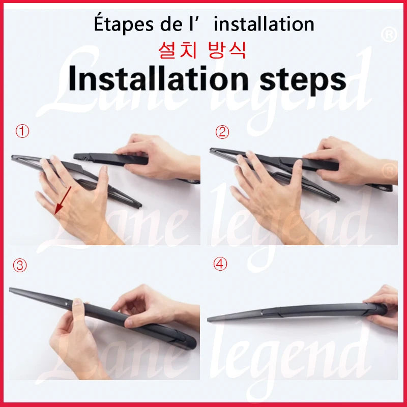 Car Wiper For Renault Mégane Megane 4 BFB Grandtour Hatchback 2016 - 2023 9" Rear Wiper Blade Windshield Windscreen Window Brush