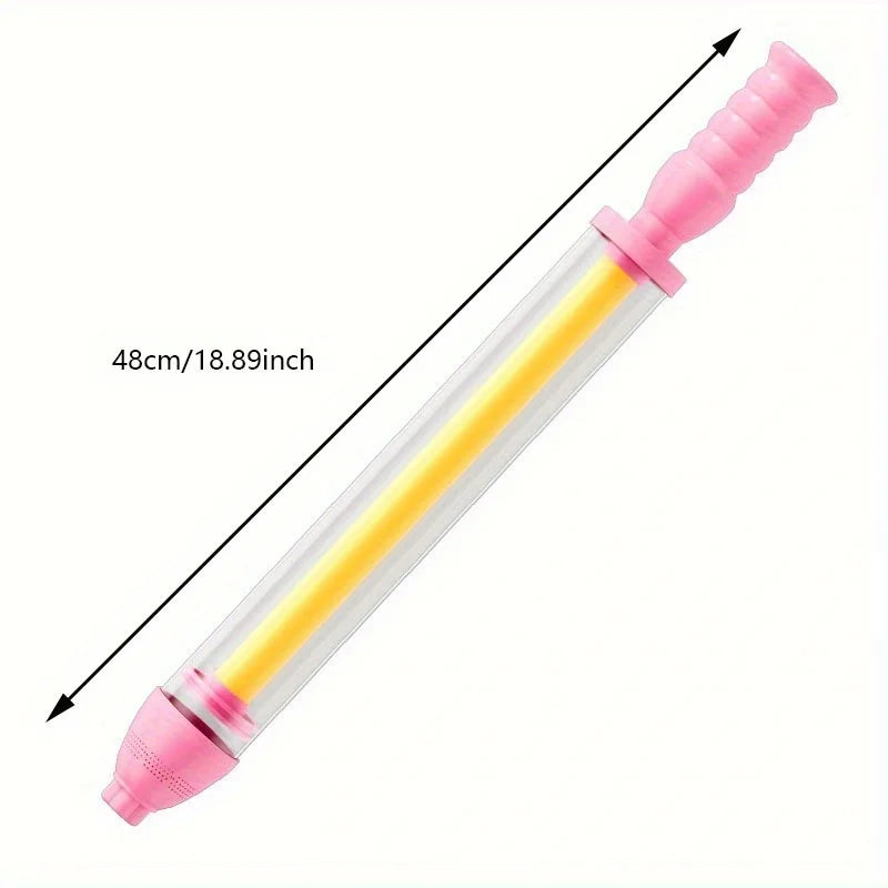 1pc Summer Fireworks Water Gun, Perfect Gift for Water Balloon Fights and Beach Activities, Large Pull-String Fountain Water Gun