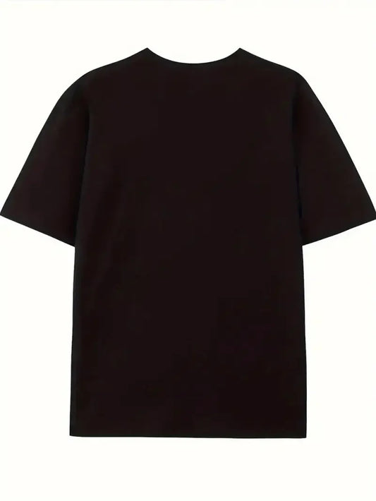 Casual T-Shirt Short Sleeve Round Neck Geometric Print with Inspirational Quote Pray with Me Don't Play with Me for All Seasons