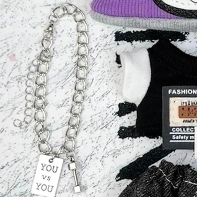 For  labubu Big Into Energy Series baby black suit clothes wild T-shirt shorts tide cool