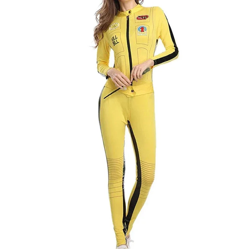 New 2025 Kill Bill The Bride Beatrix Kiddo Cosplay Costume Kung Fu Jumpsuit for Women Halloween Carnival Mardi Gras Costu eqs9X