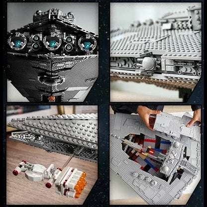 2025 Large 4784PCS UCS Empire Star Destroyer Creative Building Block 75252 Brick Toy Super Great Ultimate Weapon Spaceship  Gift