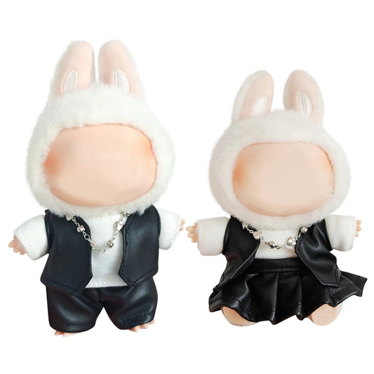 For 17cm Labubu baby clothes series doll clothes Macaron for Modern style of labubu outfit