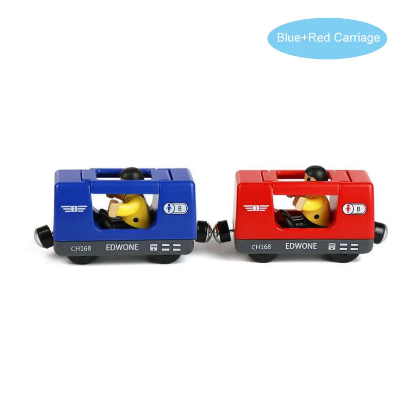 RC Electric Train Set Truck Magnetic Train Diecast Slot Car Toy Fit for Wooden Railway Train Track Birthday Christmas Gift