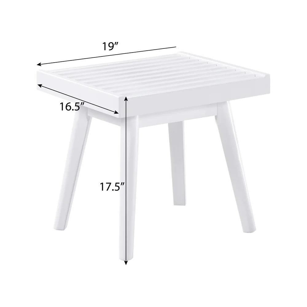 Farmhouse Style Solid Wood Slatted Bench Entryway or Bedroom Indoor Use Durable New Zealand Pine Assembly Required