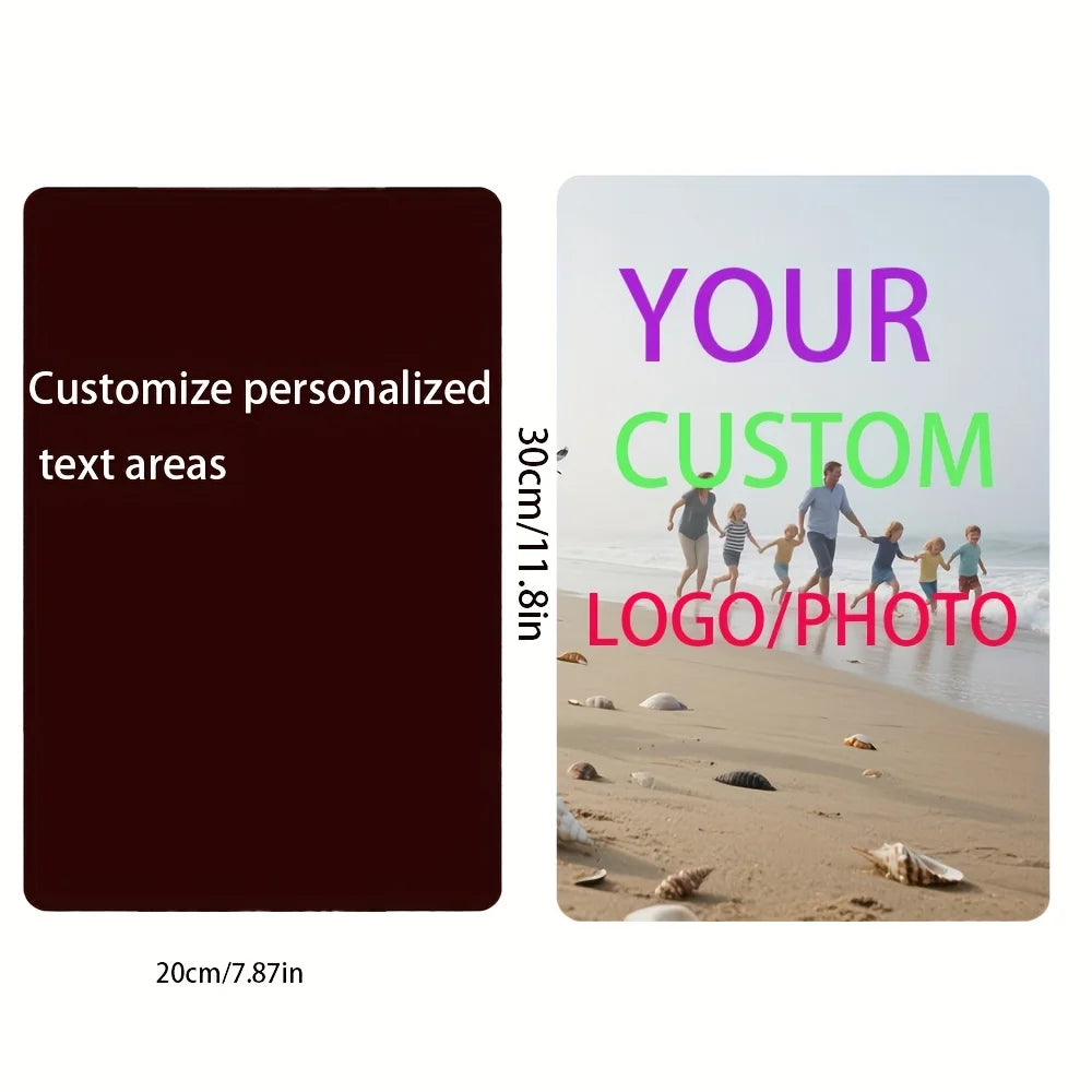 1 Piece of Customized Retro Wooden Sign - Art Decoration for Home, Bar, Cafe Decoration, Size 30X 18cm - Upload Your Photos or Text, No Power Required, Simple Wall Hanging Design, Classic Style |