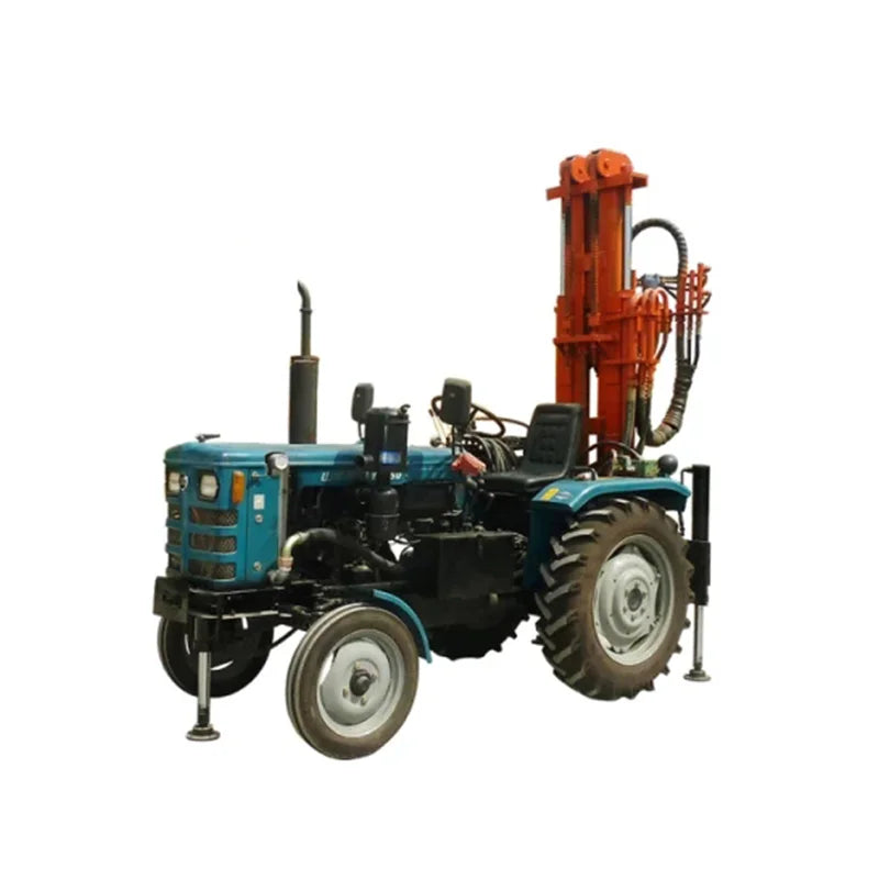 Drill 100M 150M Water Well Machine Mounted On 4X4 Drilling Rig Tractor
