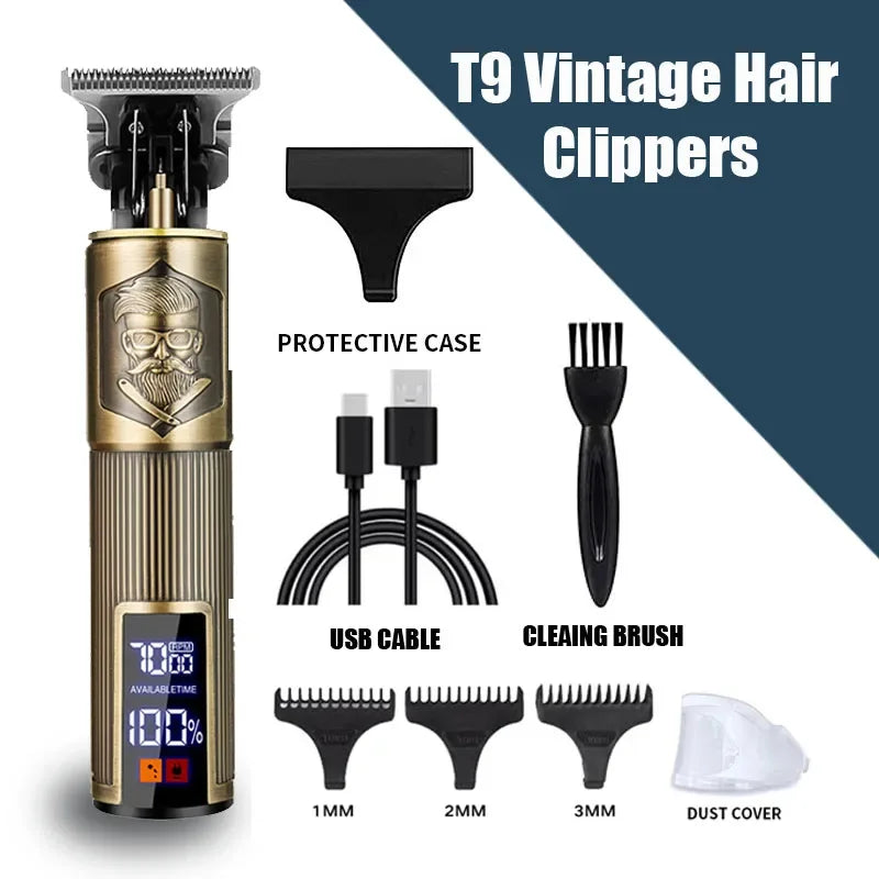 Three-speed Variable Gear T9 Hair Clipper Shaving Hair Trimming Hair Trimming Electric Shaver Boyfriend Gift Barber Clippers