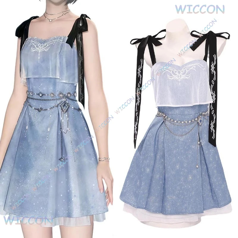 MAG@Love And DeepSpace Player Mc Caleb Cosplay Skyline Clouds Coat Suit Outfit Costume Mens Game Date Look Couple Clothes Suit W