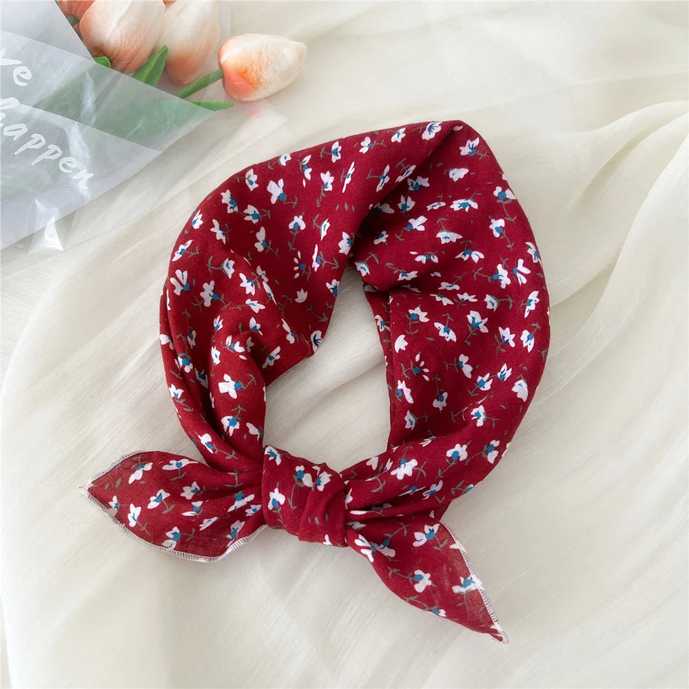 55*55cm Cotton Bandana Hairscarf Scarf Turban Shawl Headscarf Handkerchief Hair Accessories Wrap