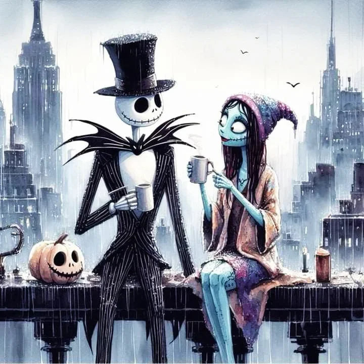 Disney 5D Diamond Embroidery Jack Rhinestone Pictures Painting Cartoon Full Drill Mosaic Nightmare Before Christmas Holiday Gift