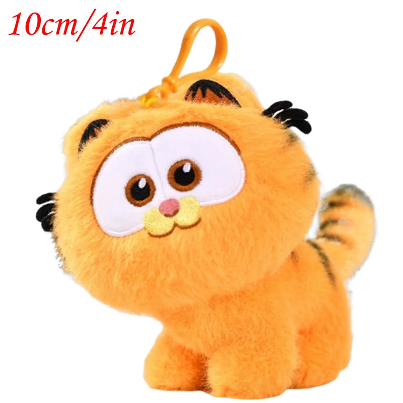 Kawaii Original Garfield Plush Doll Keychain Cartoon Anime Movie Stuffed Plushie for Bags Decor Birthday Christmas Gift
