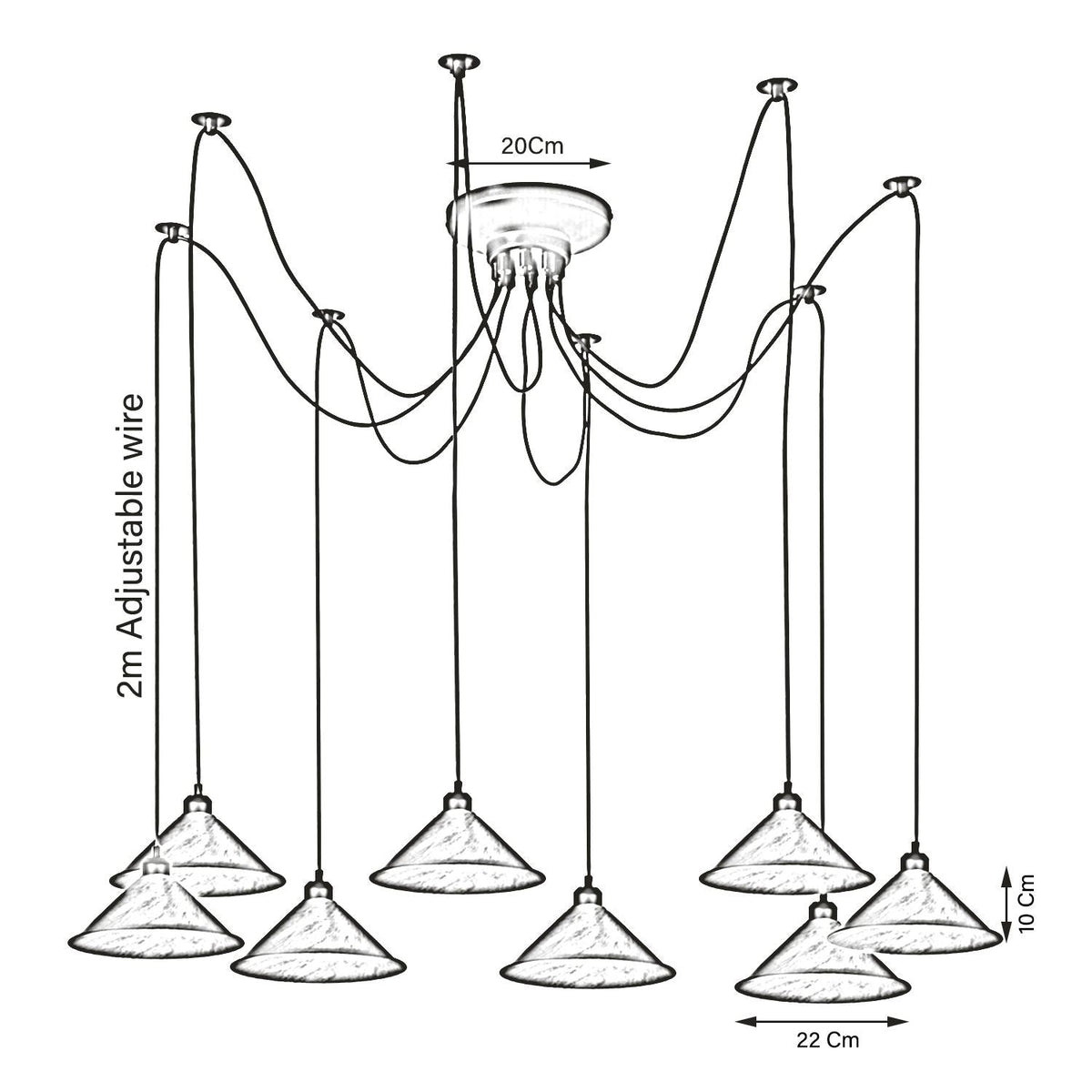 5 Head Ceiling Pendant  for Any Roomt ~3397